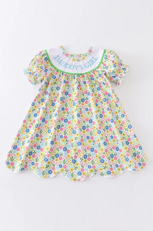 Daddys girl fathers day floral dress