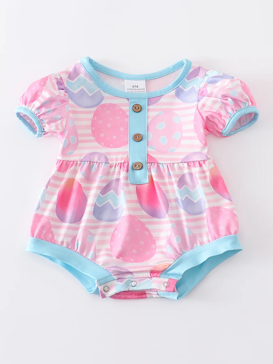 baby girl Easter egg romper
