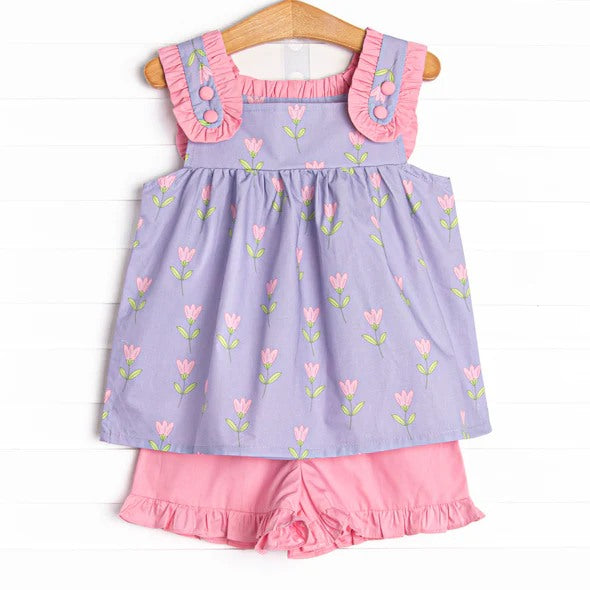 Baby girl flower design summer clothes
