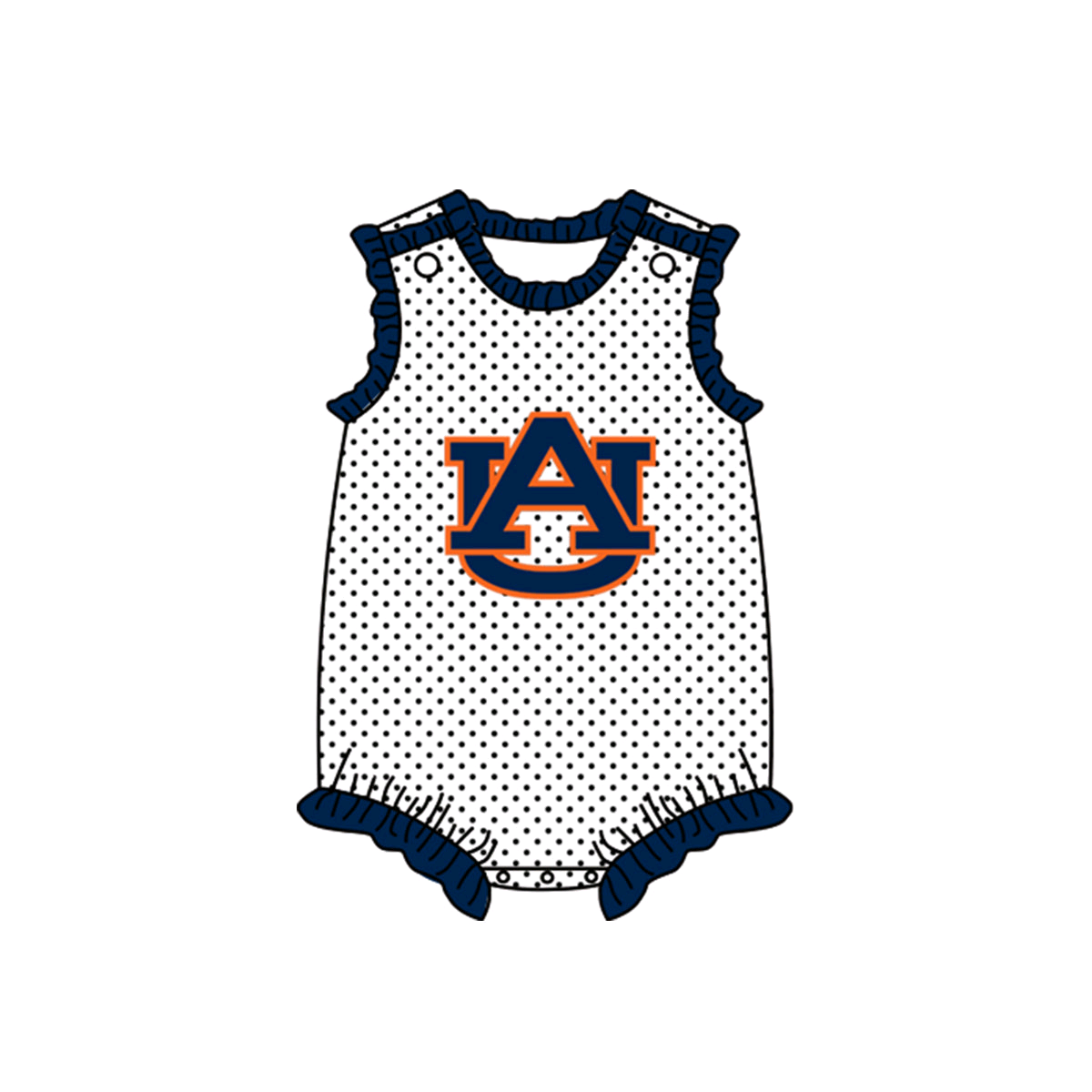 Toddle girls team style romper