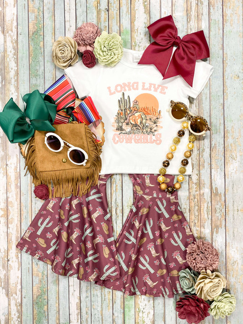 long live cowgirls western bell bottoms outfit