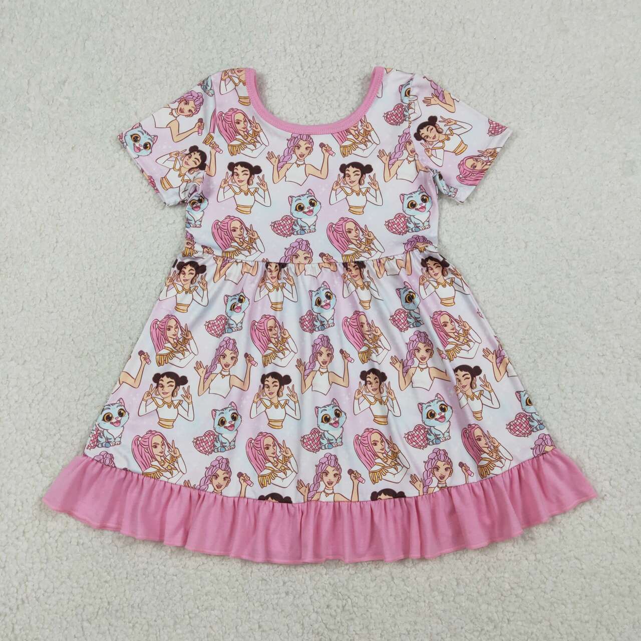 Kpop Movie design toddle baby girls dress