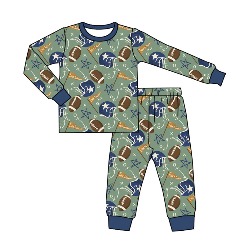 Toddle kids boy football team matching design outfit