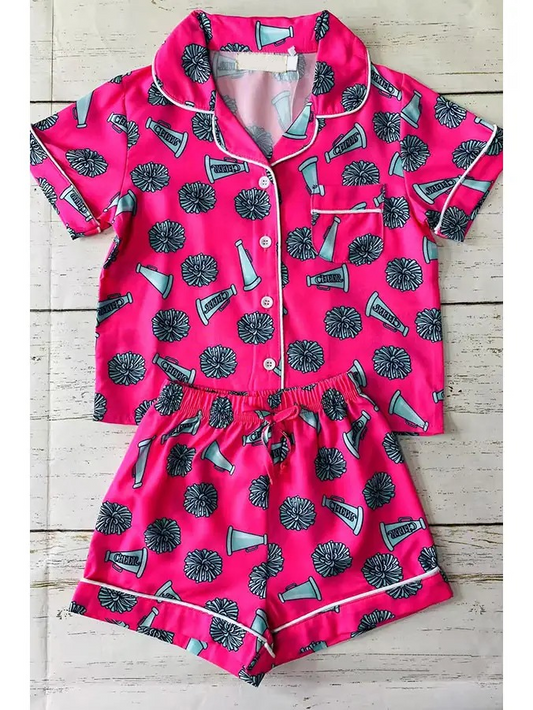 Adult women short sleeve pajama set