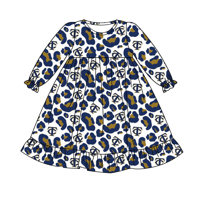 Baby girl long sleeve team dress