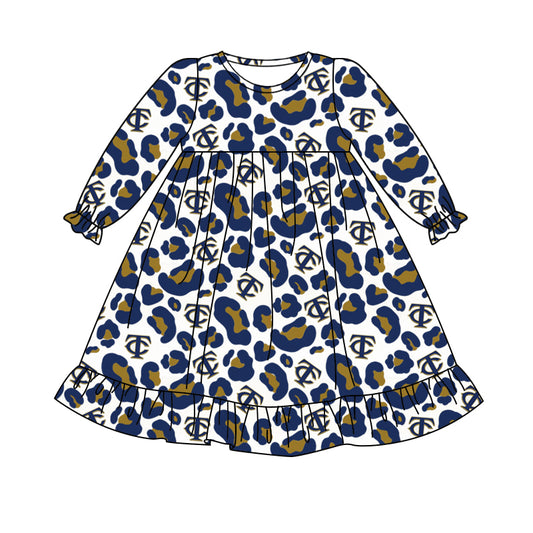 Baby girl long sleeve team dress