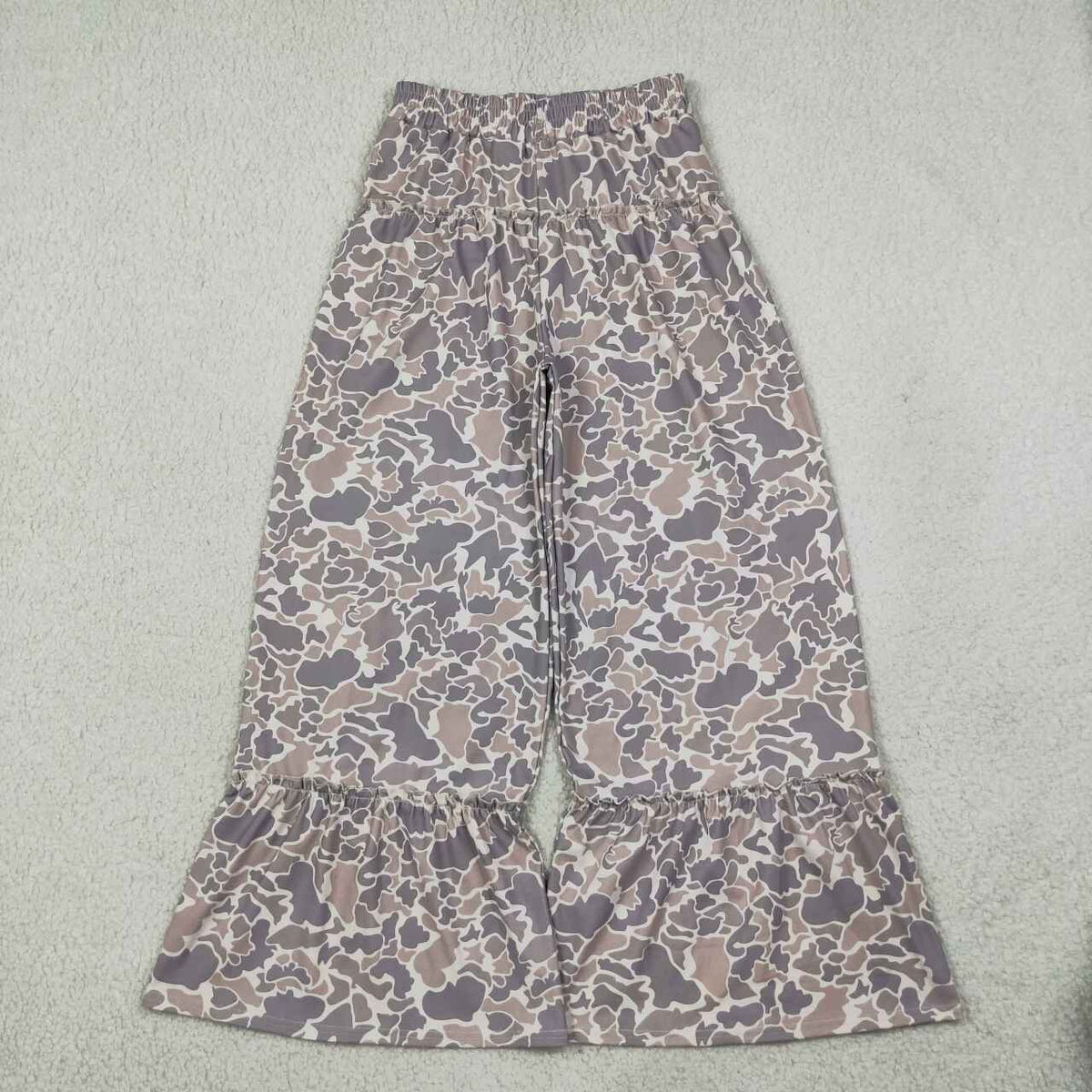 Adult women camo print wide leg yoga pants