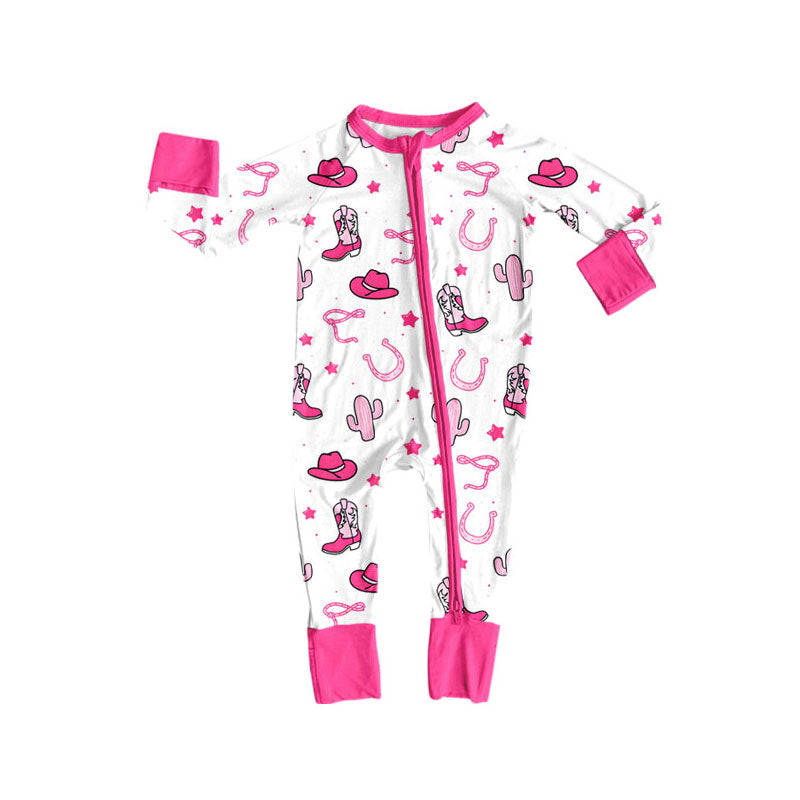 toddle baby long sleeve western boots romper wholesale factory price