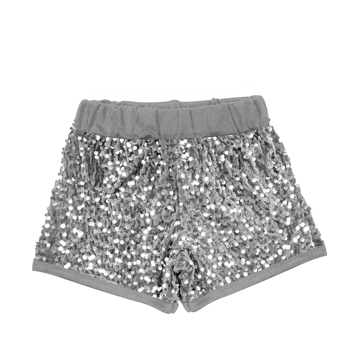 toddle girls grey sparking sequins shorts