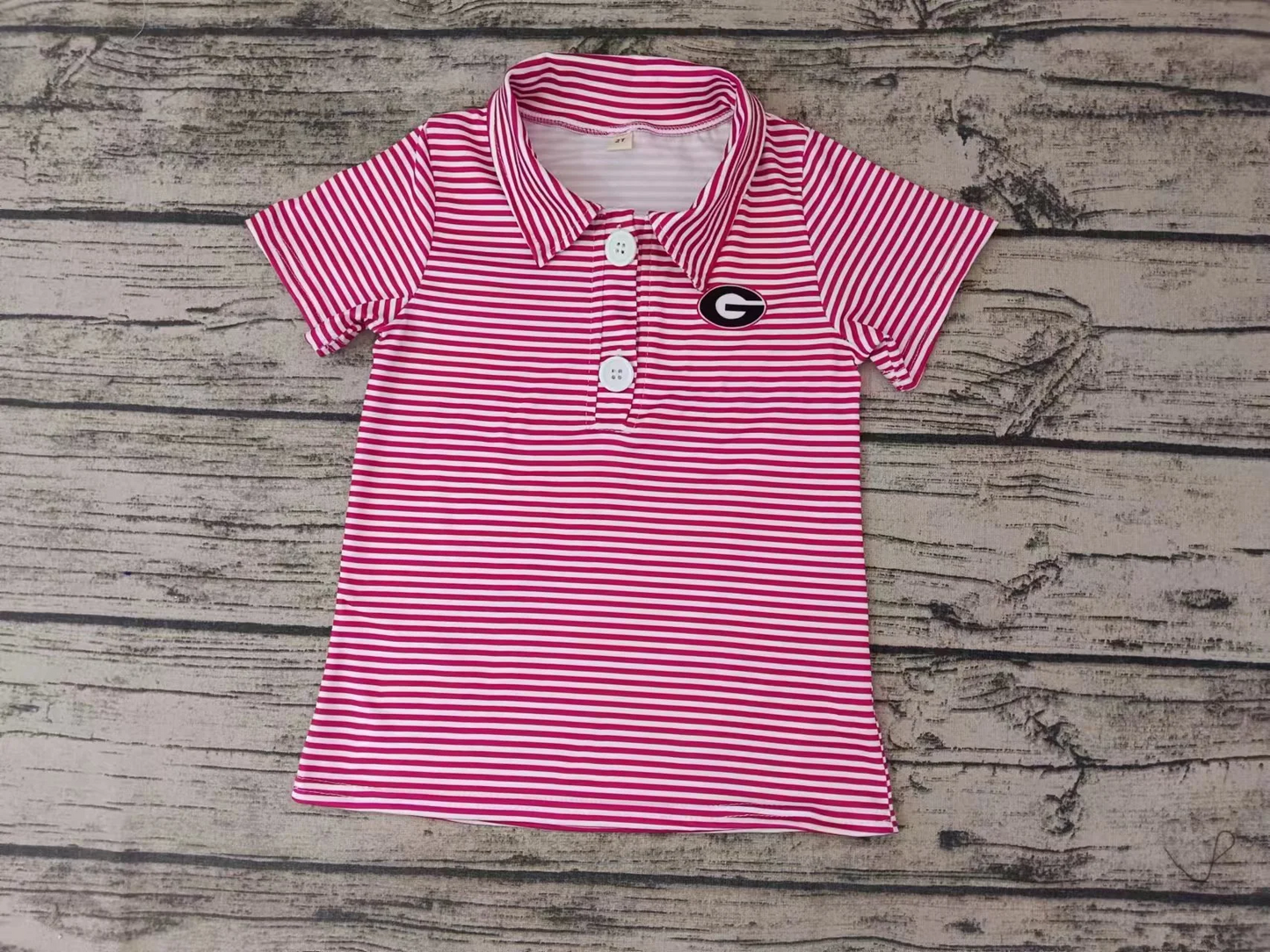 baby boy short sleeve team design pullover