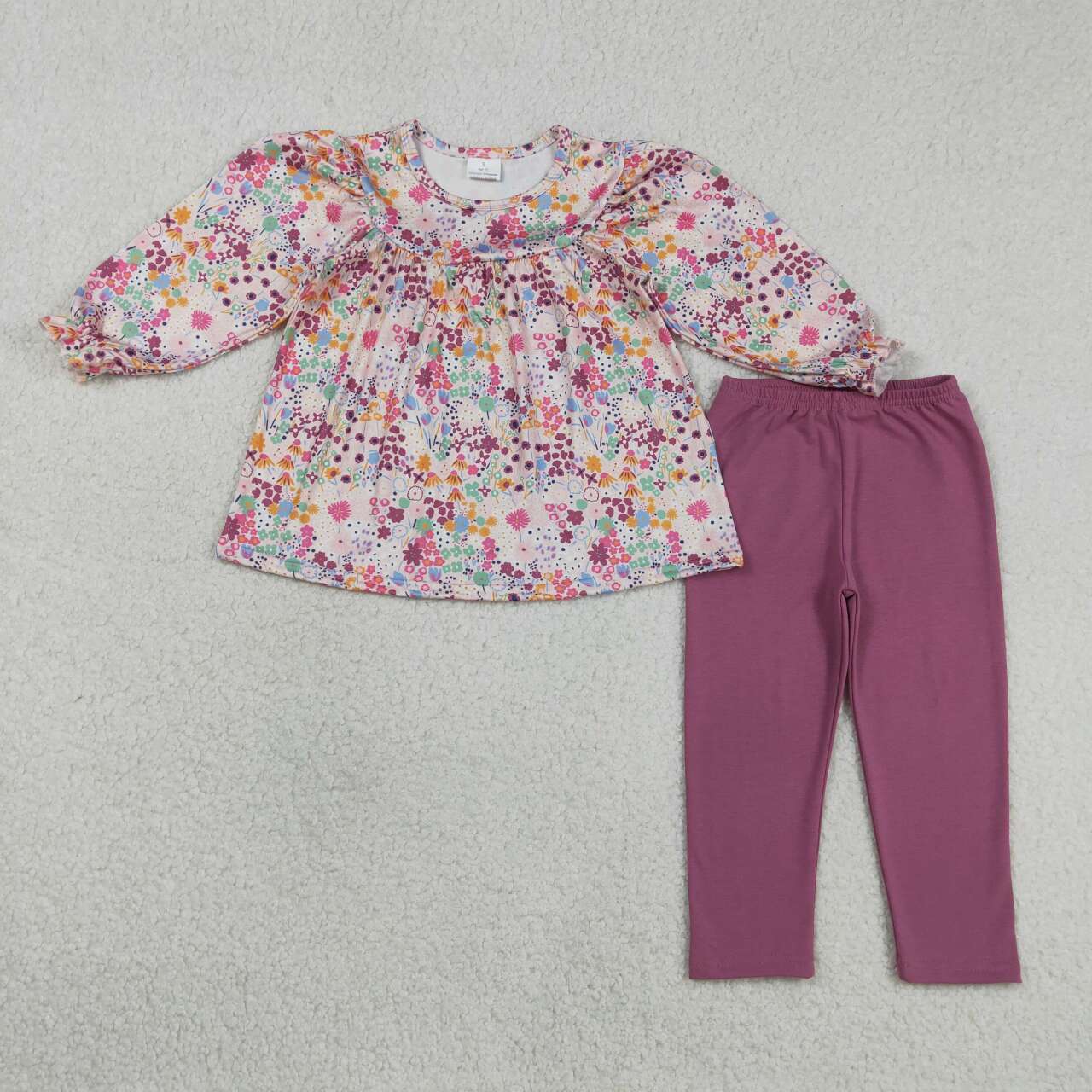 Flower girls tunic top matching pants fall winter clothes