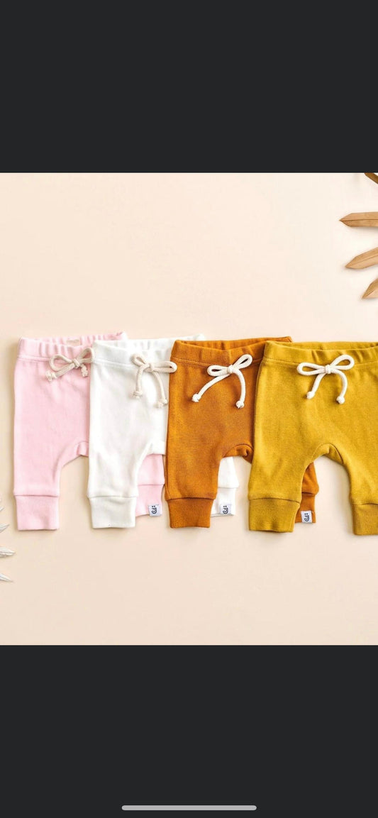 Girls light brown cotton  joggers
