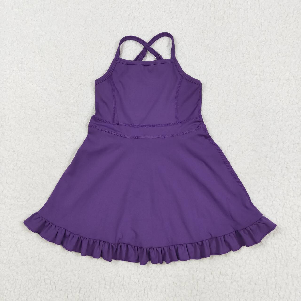 children baby girls purple active wear athletic dress