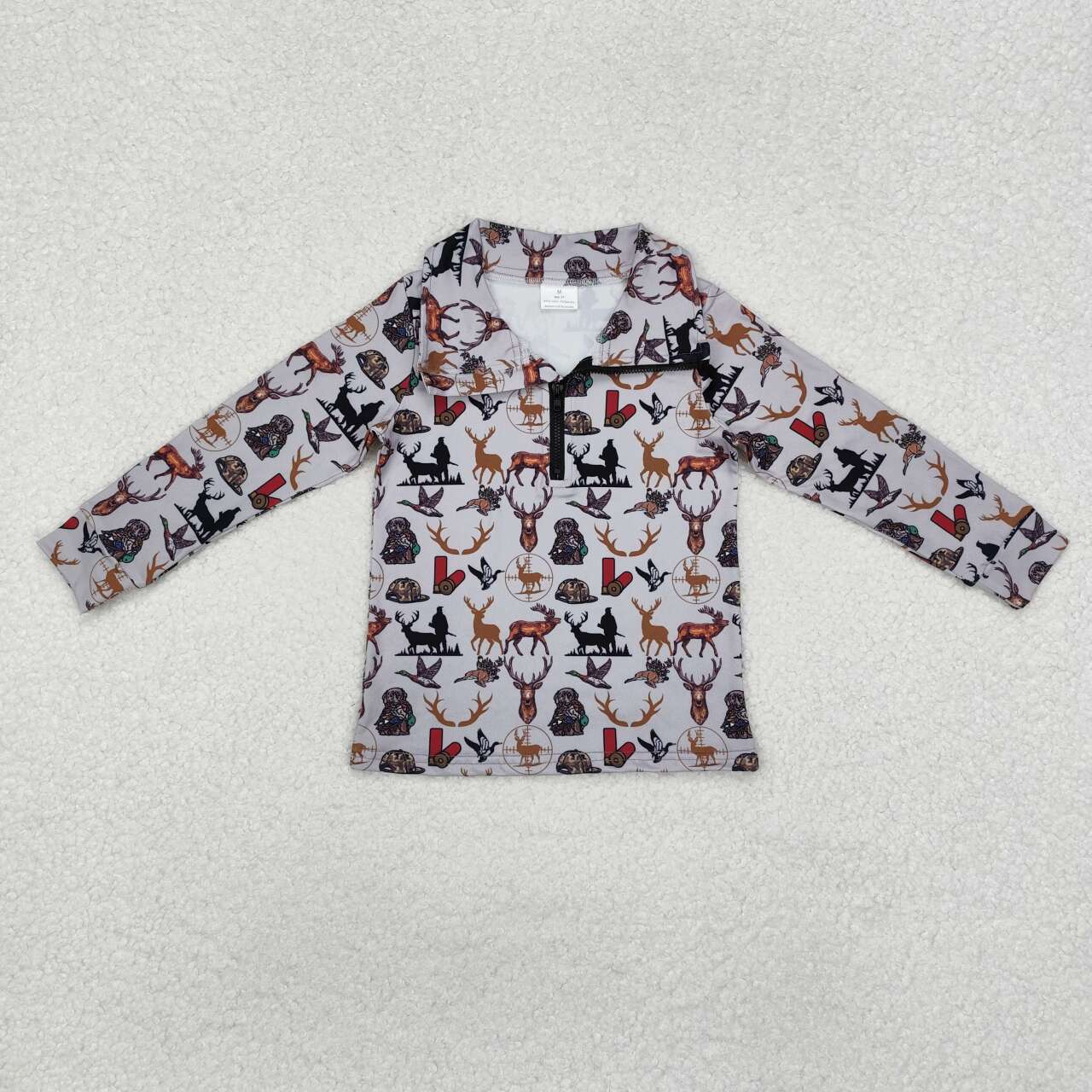 Toddle baby boy mallard duck reindeer hunting season long sleeve top