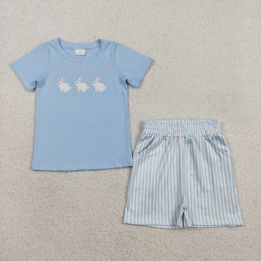 Easter embroidery bunny design design kids boys summer outfit