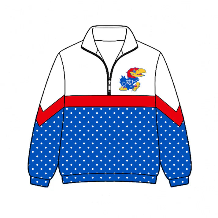 Kids team style long sleeve pullover top