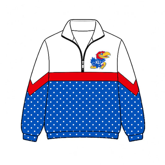 Kids team style long sleeve pullover top
