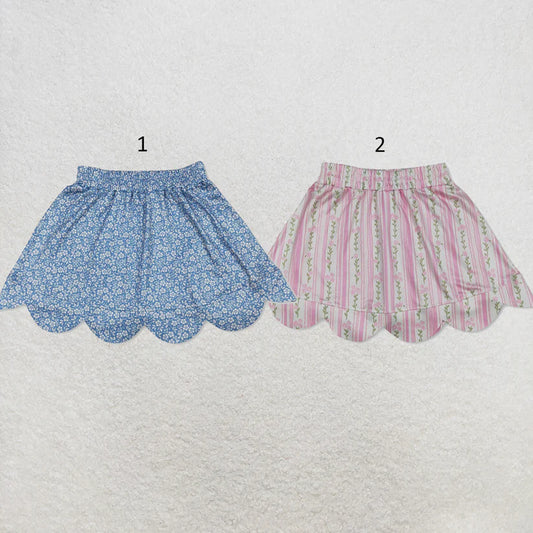 baby girl pink floral summer skirt