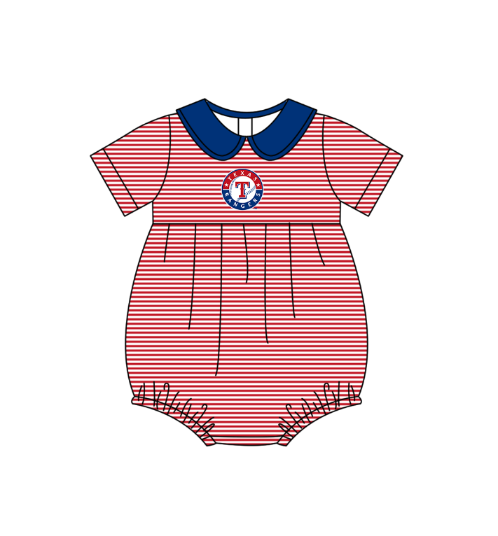 Texas Rangers Team design toddle baby boy summer romper