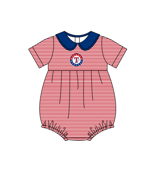 Texas Rangers Team design toddle baby boy summer romper