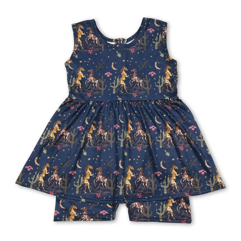 Leopard print toddle girls summer romper