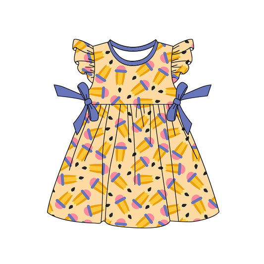 wholesale kids clothes custom back to school design dress