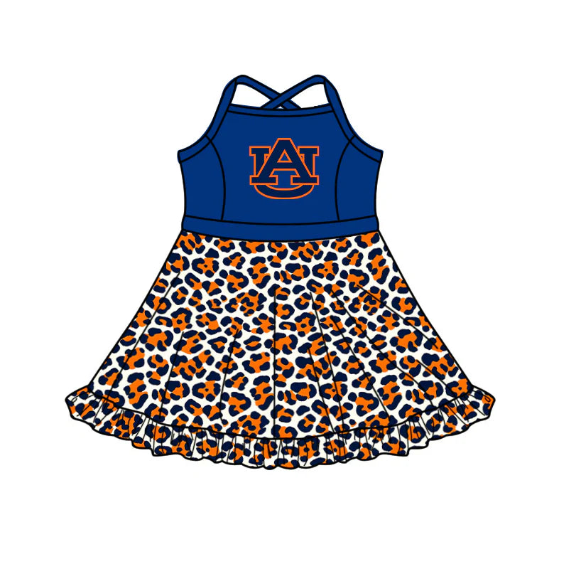 Toddle girls wholesale custom school team design yoga dress