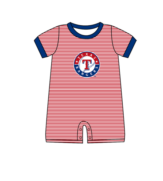 Texas Rangers Team design toddle baby boy summer romper