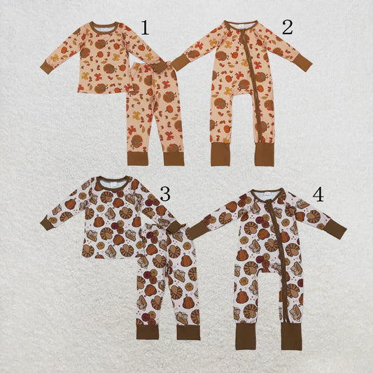 Thanksgiving turkey shirt matching pants pajama set