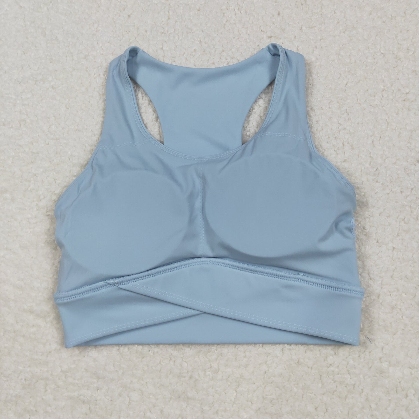 USA SHOP Adult women blue bra crop top