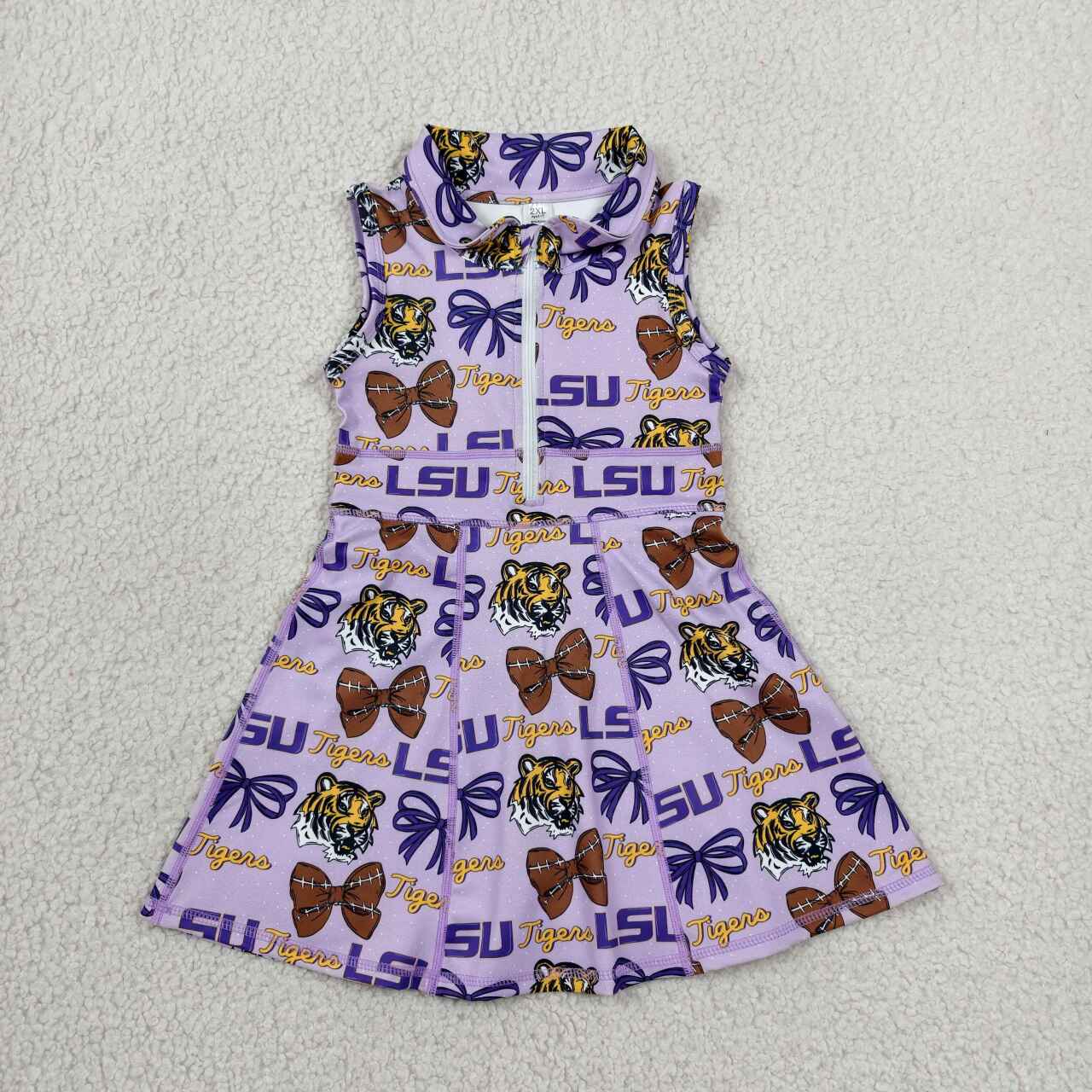LSU Team design girls summer active yoga dress