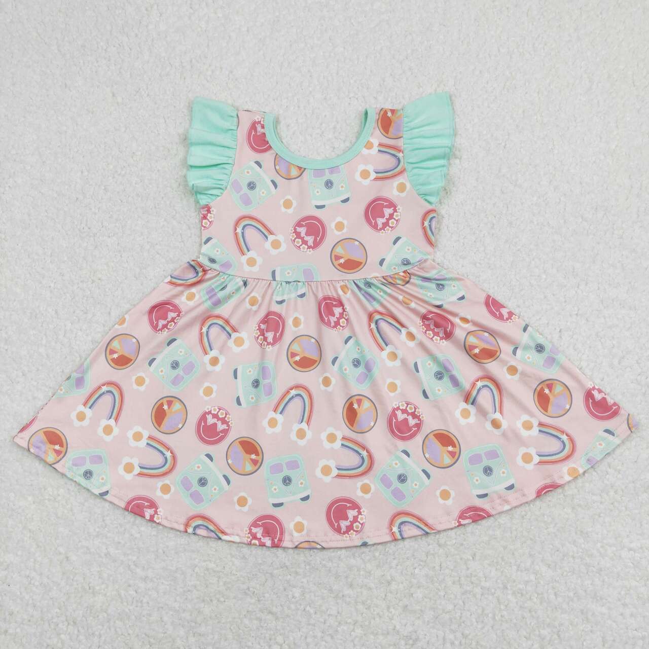 toddle girls floral print camping dress