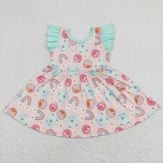 toddle girls floral print camping dress