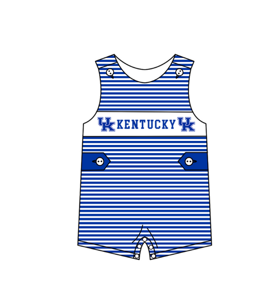 Custom collegiate team design toddle boy summer romper