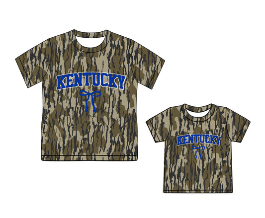 Mommy and Me kentucky team design summer short sleeve top