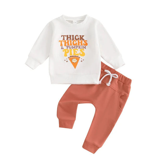 Toddle Baby Kids Pumpkin Season Matching Clothes