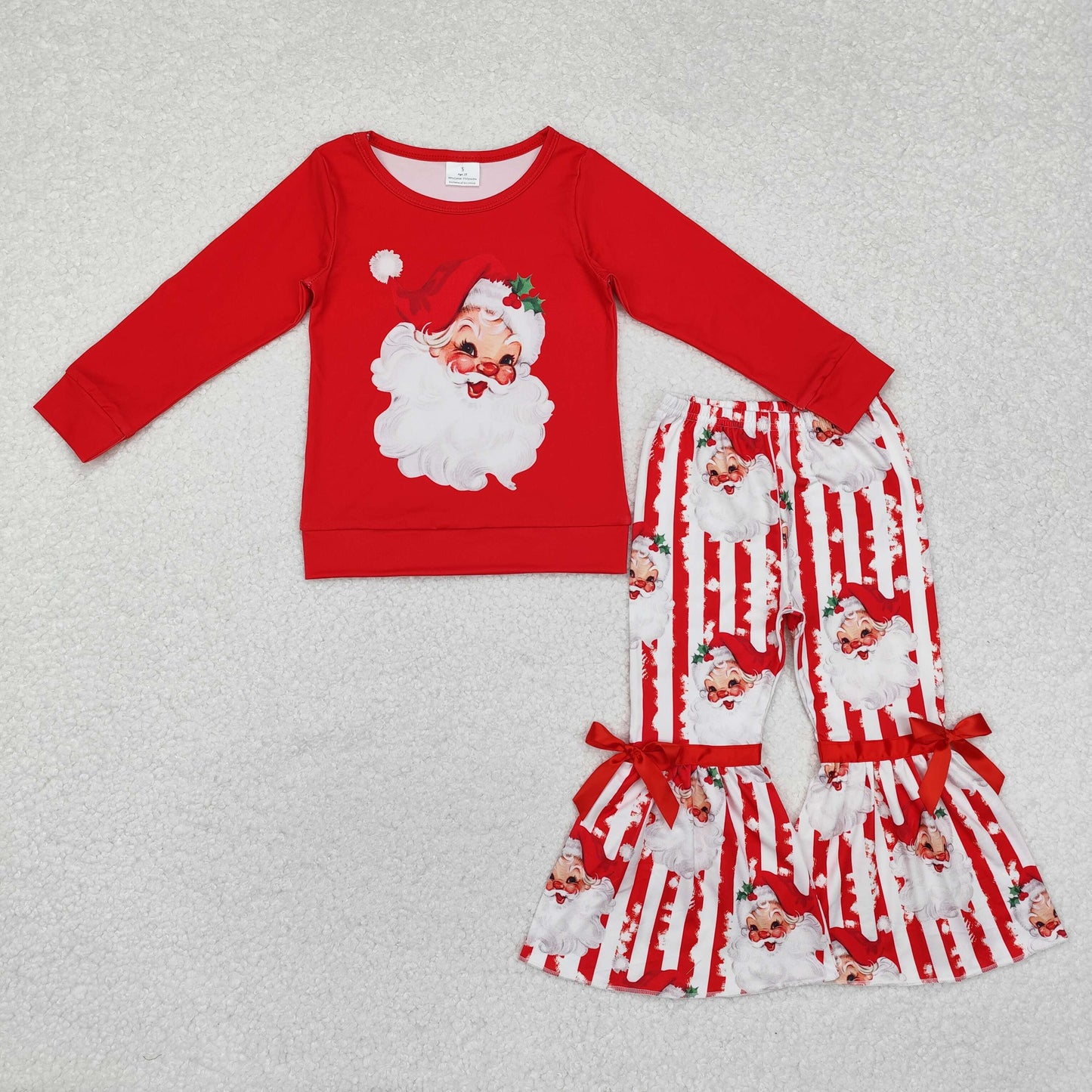 Best Sister Baby Girls Christmas Santa Claus Clothing Set