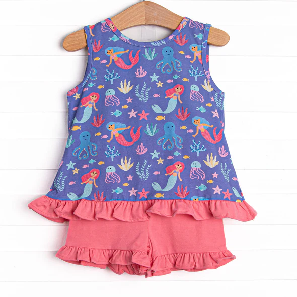 Girls boutique summer short set wholesale price