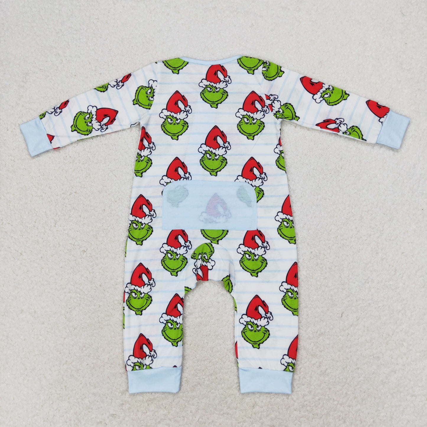 baby boy sibling matching outfit christmas green face long sleeve bamboo pajama set clothes