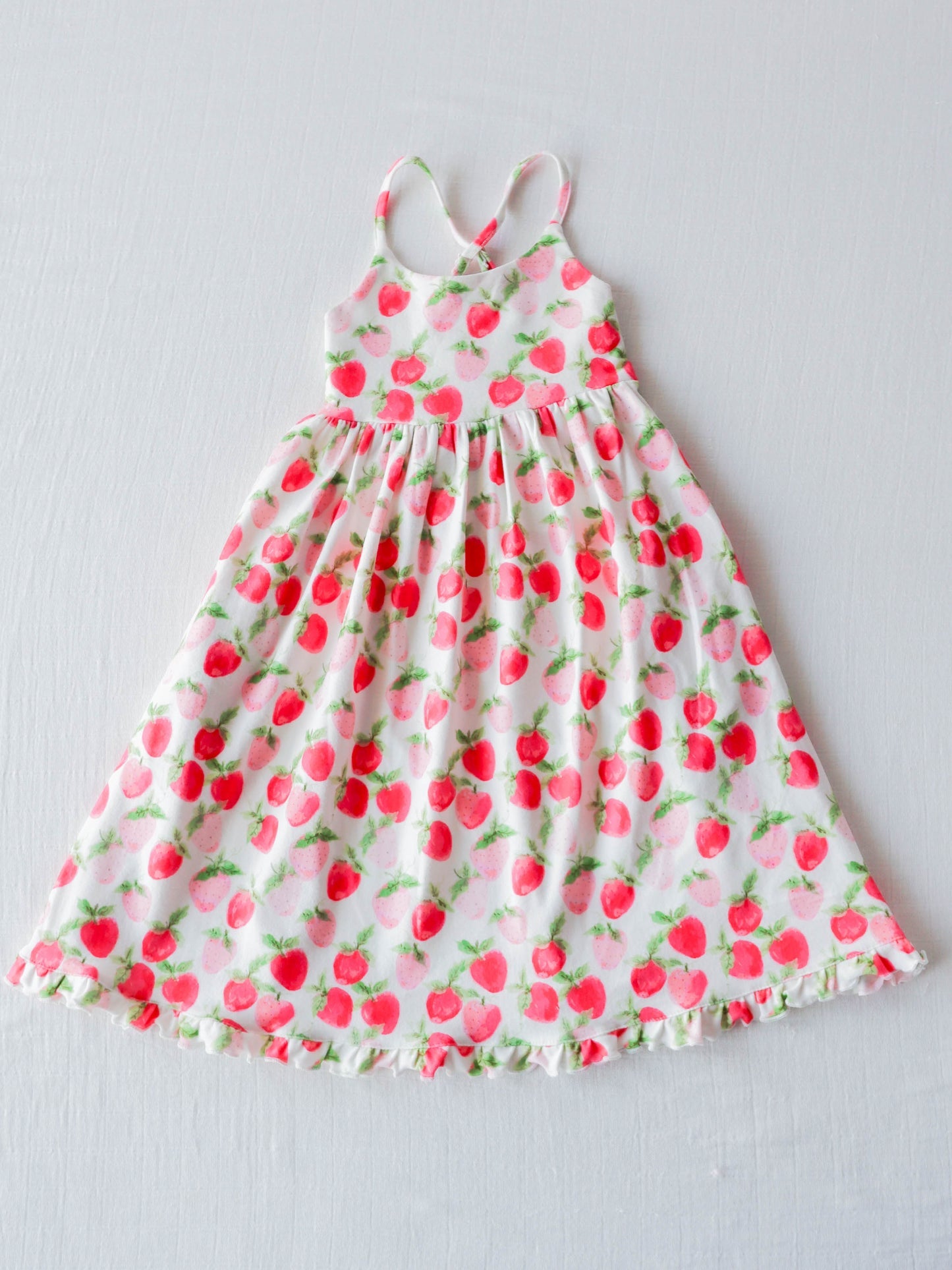 Baby girl wholesale strawberry boutique dress