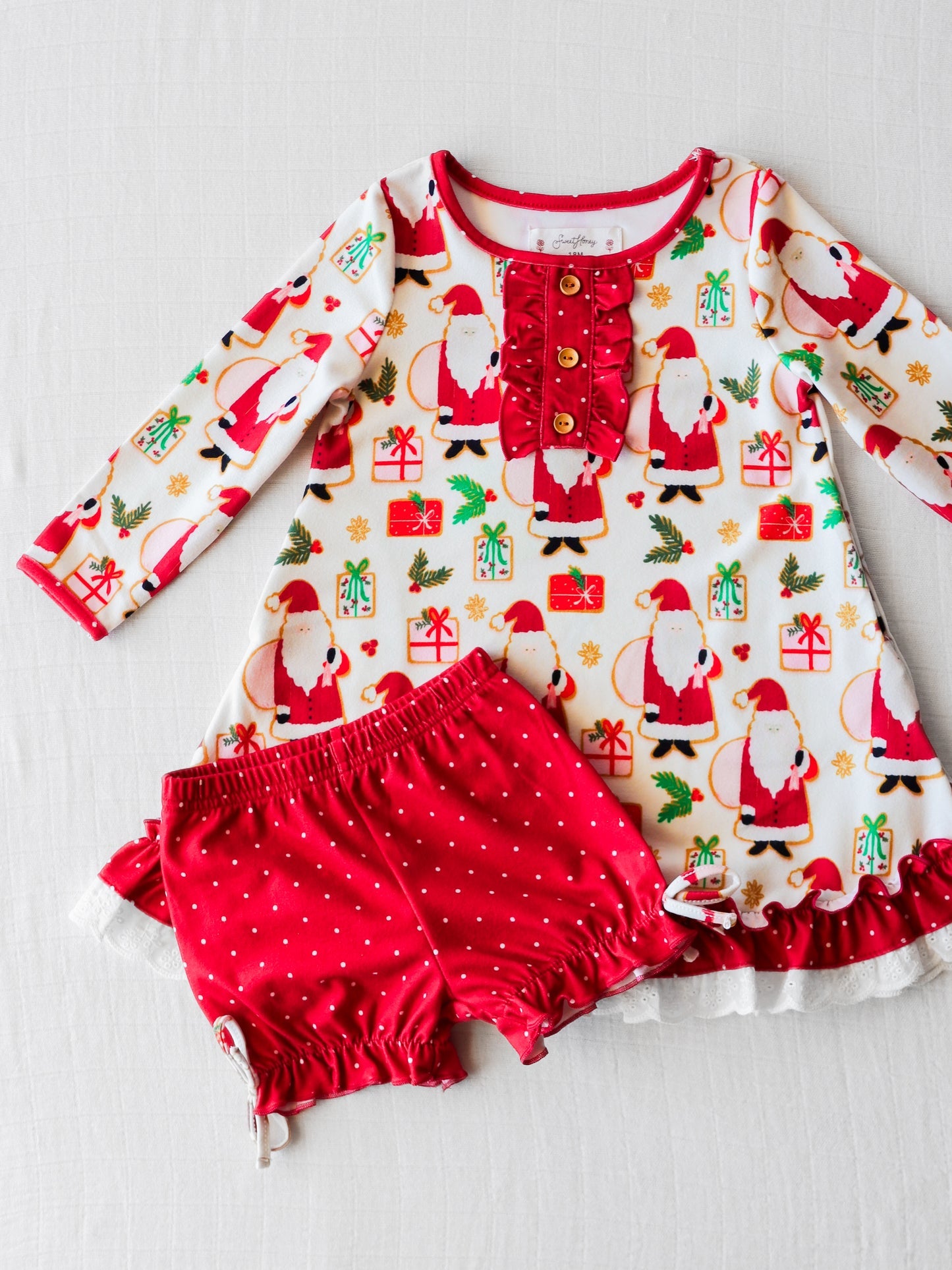 Infant baby kids Christmas fall winter clothing set