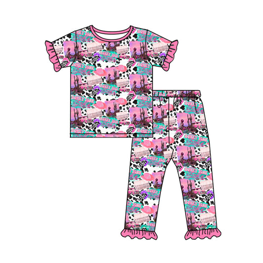 western cowgirl short sleeve outfit