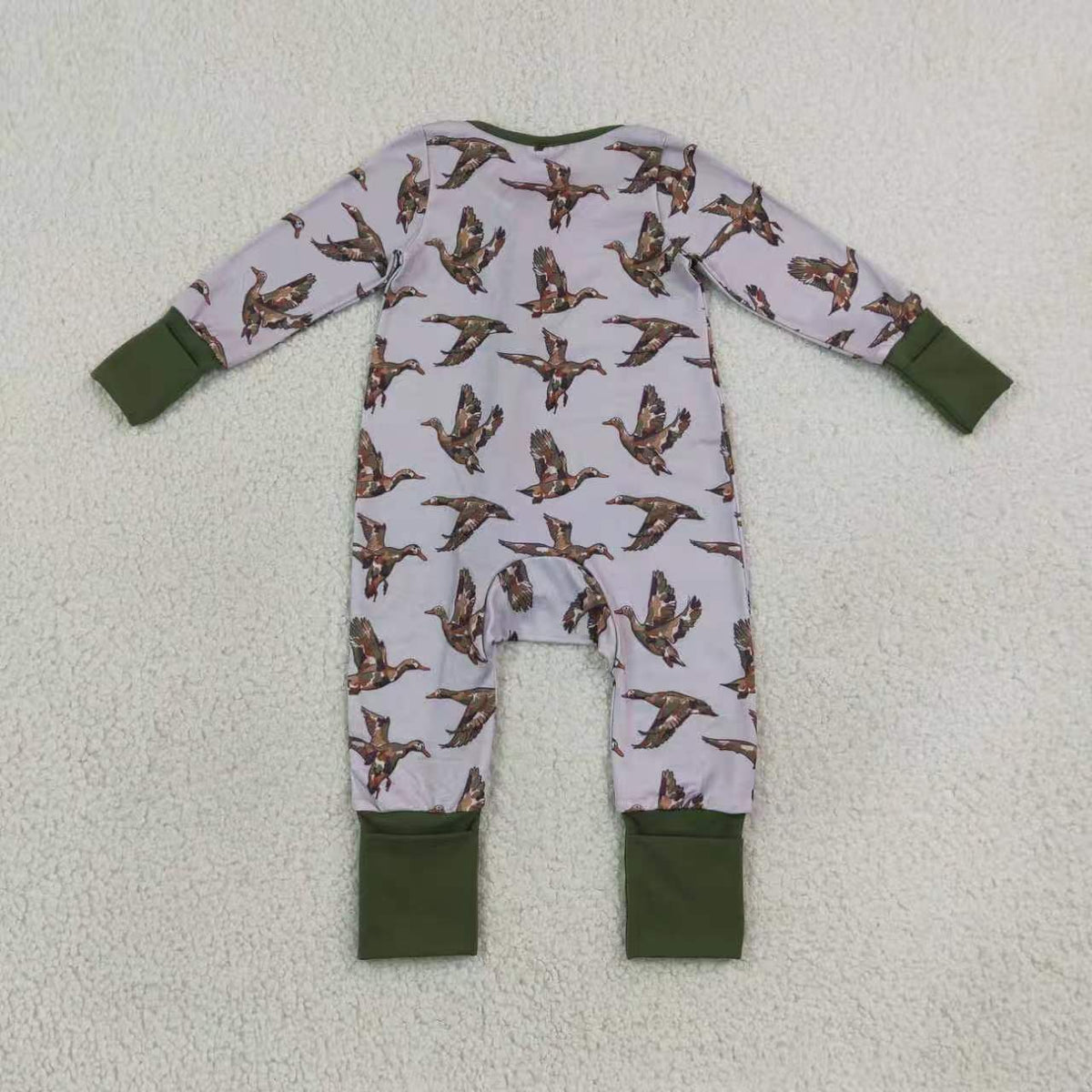 Mallard duck boys long sleeve pajama set outfit