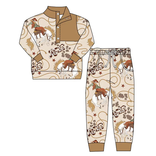 Western cowboy long sleeve outfit wholesal factory price