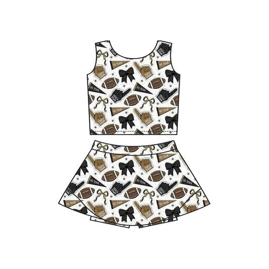 baby girls cheer skirt outfit add liner shorts