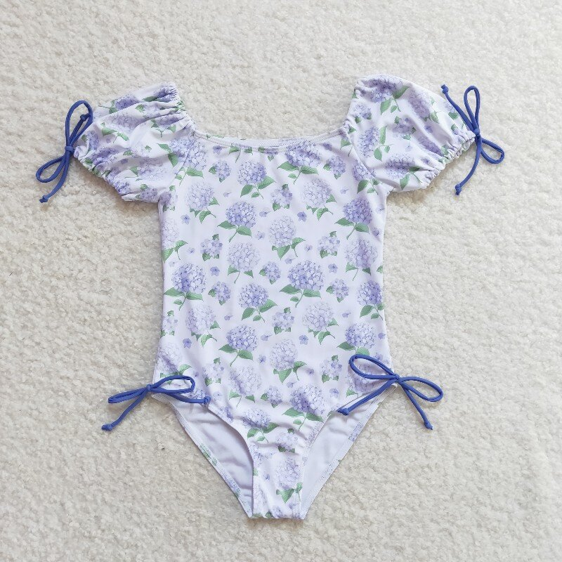 Best sister lavender flotal summer swimwear
