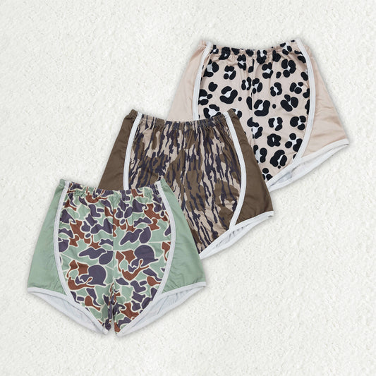 Toddle baby girls black leopard summer shorts