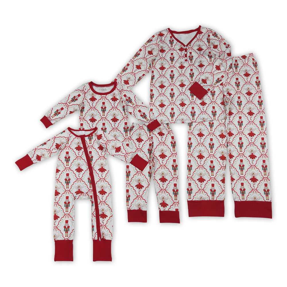 Christmas soldier design kids long sleeve outfit
