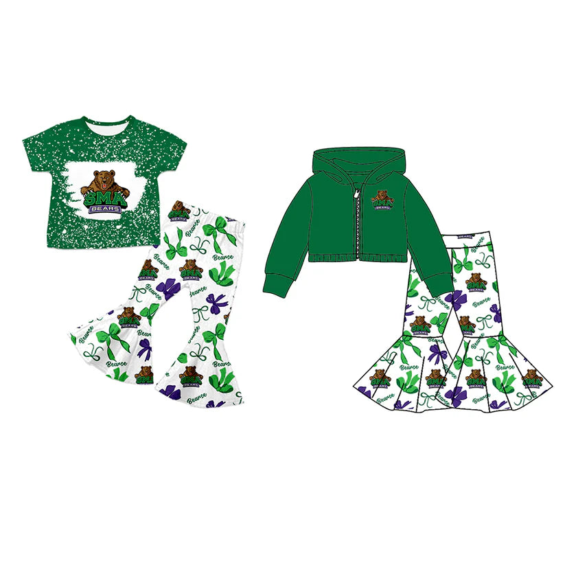 Toddle kids custom college team design matching outfit
