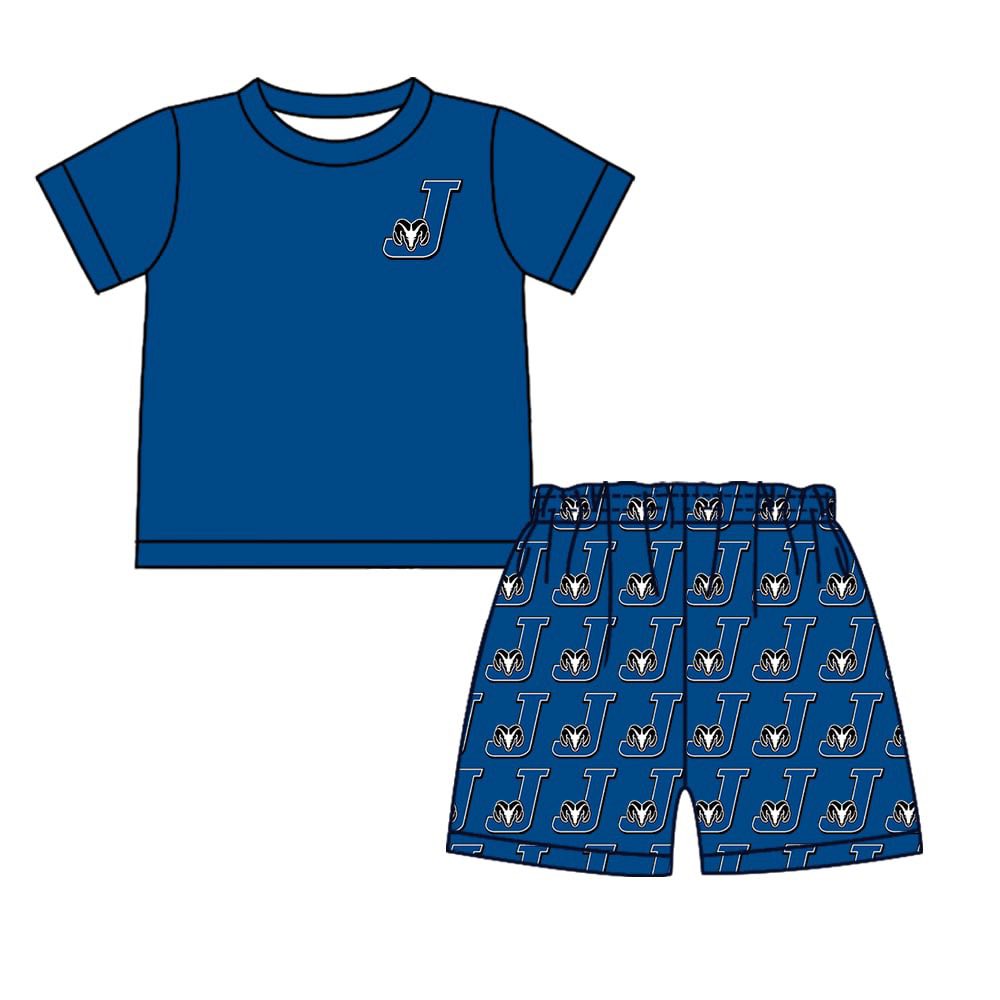 Toddle baby boy summer custom team outfit